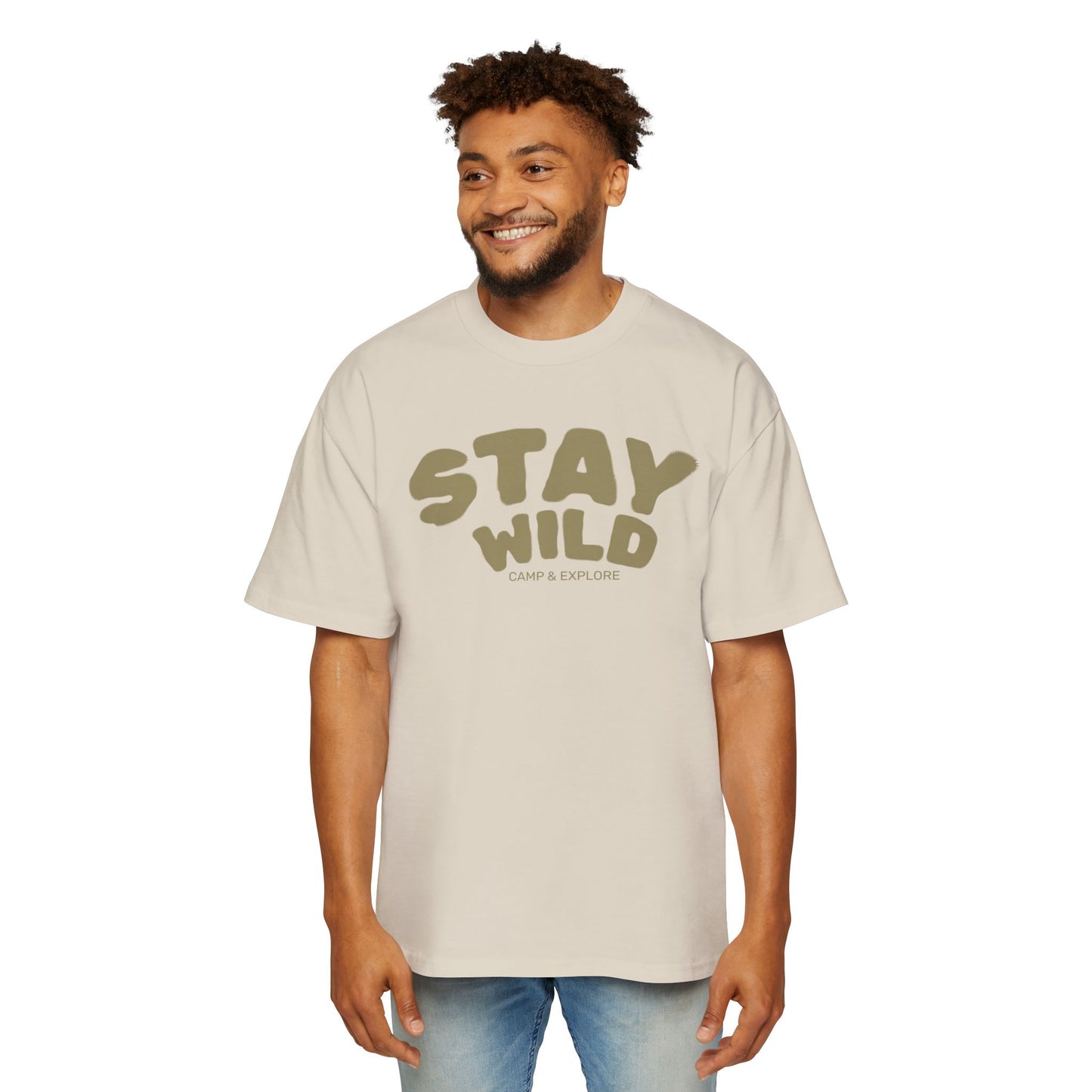 Stay Wild Oversized Heavy Tee